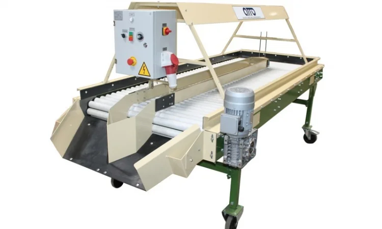 Стол роликовый инспекционный для картофеля, овощей, лука, моркови, фруктов КРИ-10 - фото № 8