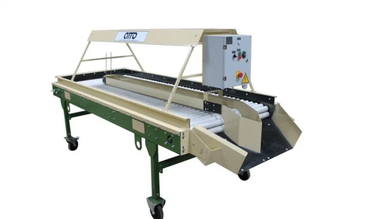 Стол роликовый инспекционный для картофеля, овощей, лука, моркови, фруктов КРИ-10 - фото № 9