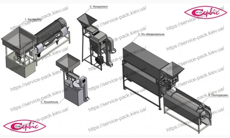 Линия переработки фундука. Очистка фундука - фото № 3