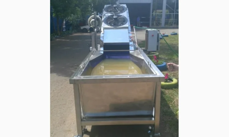 Барботажная моечная машина для ягод овощей фруктов с выгрузочным транспортером - фото № 4