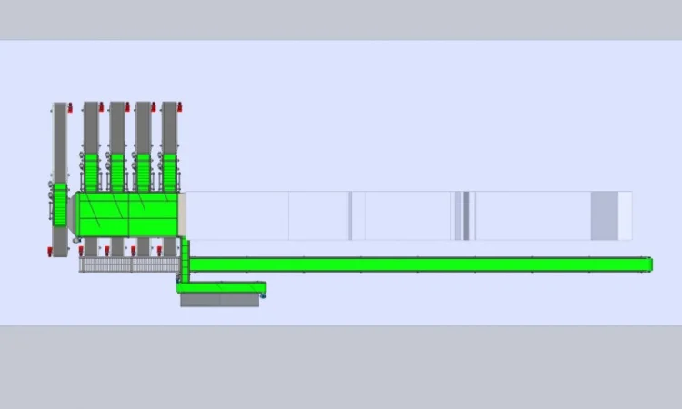 Конвейерная линия фасовки фруктов, овощей, корнеплодов для последующей продажи - фото № 3