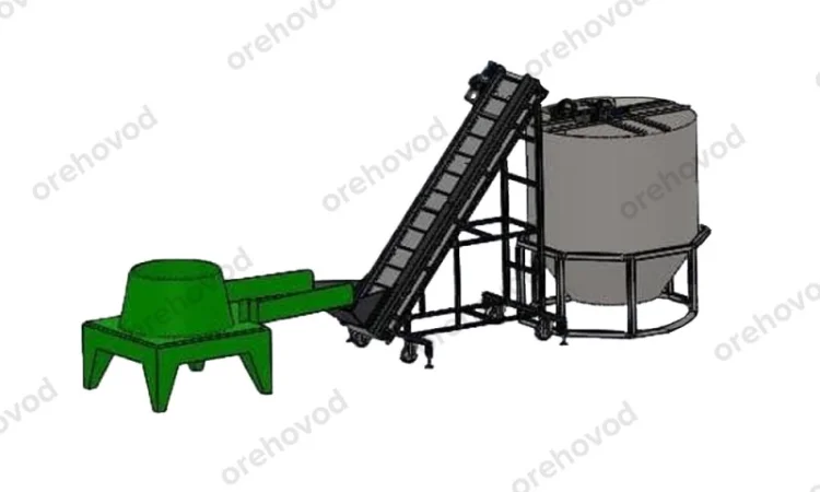 Лінія для мийки, сушки і калібрування горіха (2 тони/доба) - фото № 1