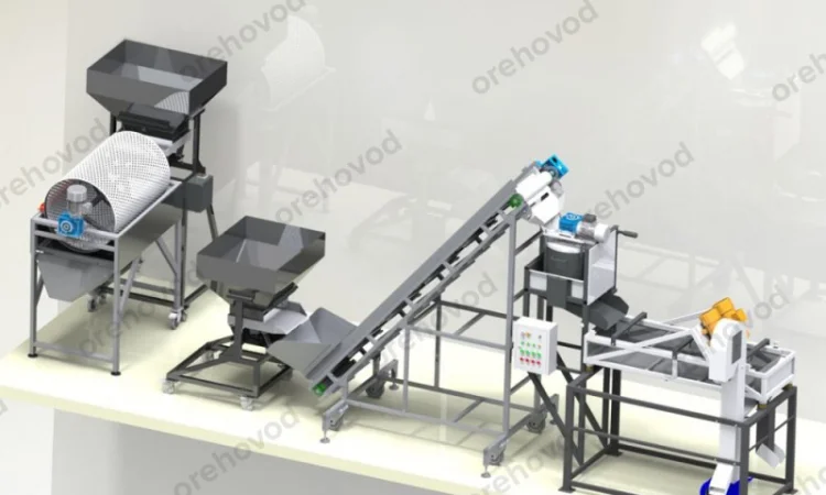 Промислова лінія з переробки фундука та мигдалю (200 кг/год) - фото № 2