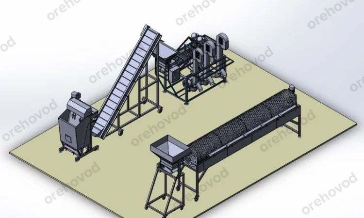 Промислова лінія з переробки волоського горіха (200 кг/год) - фото № 1