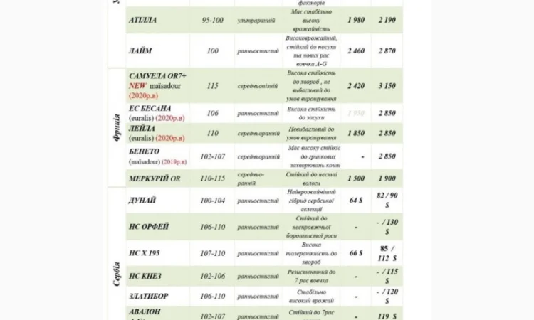 Насіння від виробника IMI, SU, Класичні нібриди соняшника та кукурудзи ФАО від 200 до 400 - фото № 5