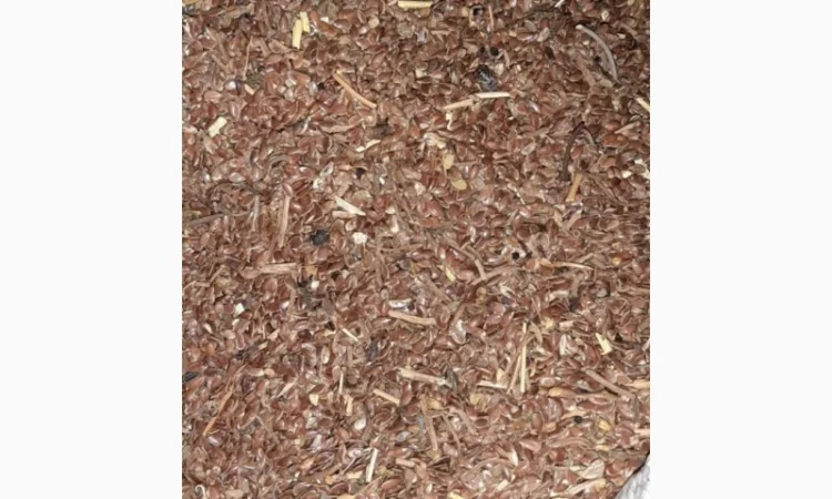 Отходы льна коричневого золотого в наличии - фото № 6