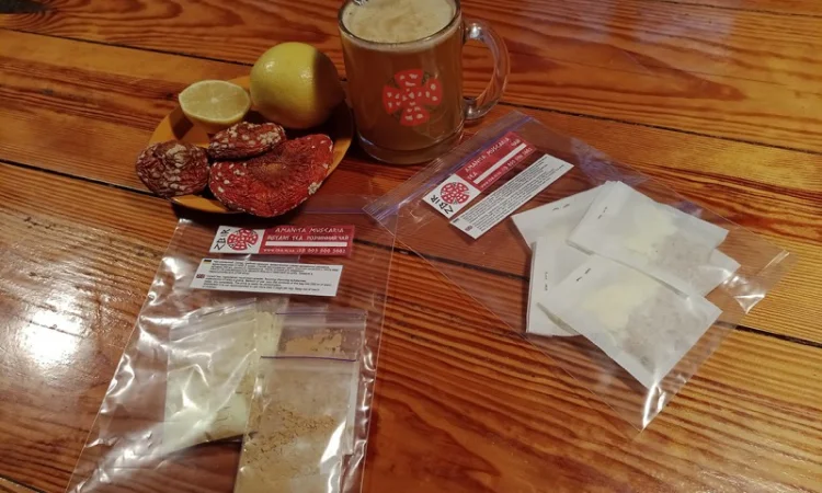 Чай з червоного мухомора та пантерного мухомора у пакетиках - фото № 2