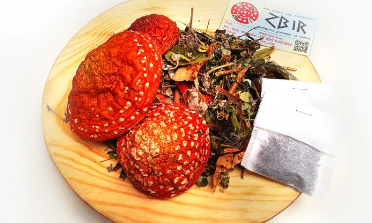 Чай з червоного та пантерного мухомора у пакетиках від ZBIR - фото № 2