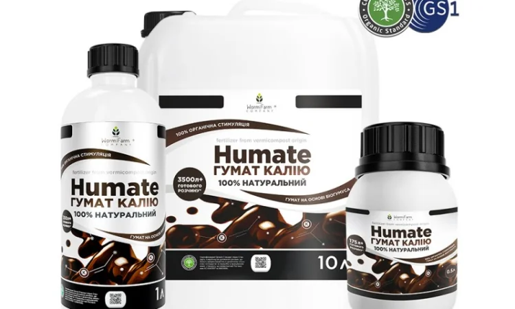 Натуральный Гумат Калия из биогумуса органо-минеральный 0.5л - 1000л - фото № 1