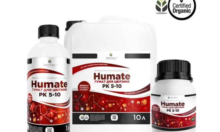 Гумат PK органо-минеральный стимулятор для цветения от 500мл до 1000л - фото № 1