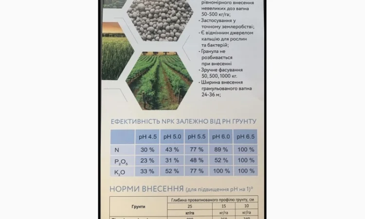 ВАПНО негашене - гранульоване - фото № 3