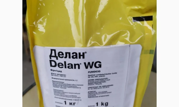 Делан - Фунгіцид контактної дії для боротьби з хворобами яблуні, персика та винограду - фото № 3