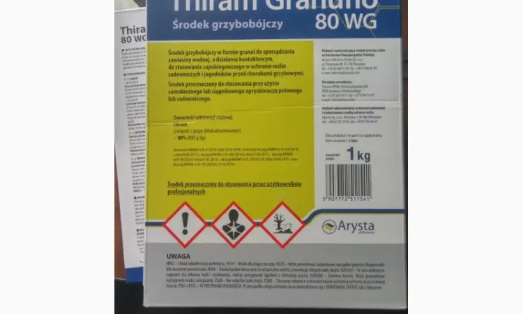 Thiram Granuflo 80 WG (Тирам Грануфло) 1кг - контактний фунгіцид від парші та сірої гнилі - фото № 1