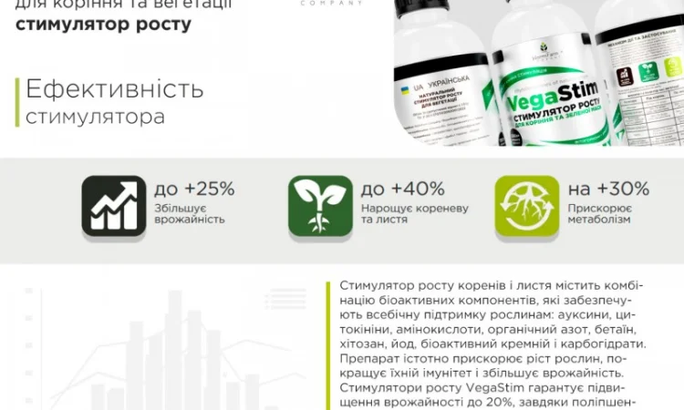 Стимулятор VegaStim, укоренитель для роста рассады - 0.1л, 0.5л, 1л - фото № 3