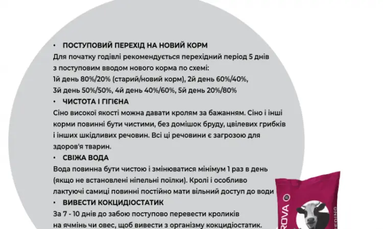 Премикс для кроликов с 20-го дня и кролематок AVA RABBIT MIX 5% - фото № 6