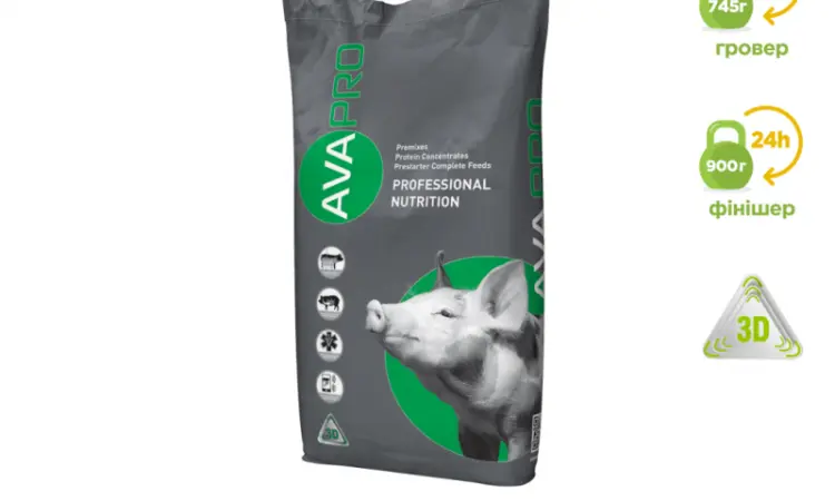 Премикс для свиней 30-110 кг. AVA PRO MIX ECO PG/PF 2% - фото № 1