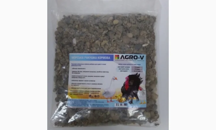 Морская ракушка кормовая для птицы - фото № 1