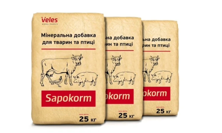 Сапокорм - добавка мінеральна кормова для птиці, 1 тона, мішки - фото № 3
