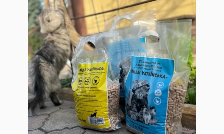 Наповнювач для тварин з пшеничної висівки "Кицька українська" - фото № 5