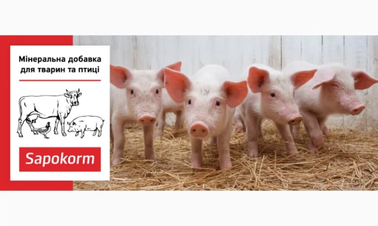 Сапокорм - мінеральна добавка для відгодівлі свиней, 1 тона, мішки - фото № 1