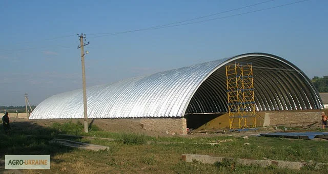 Монтаж і виробництво безкаркасних арочних ангарів - фото № 2