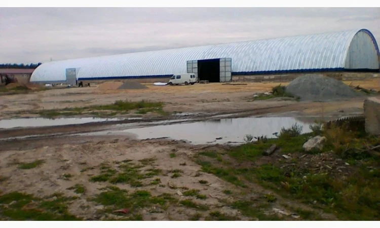 Производство, возведение и монтаж бескаркасных арочных ангаров, складов, хранилищ - фото № 4