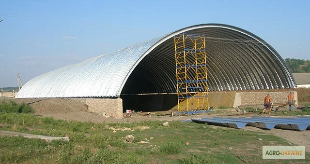 Производство, возведение и монтаж бескаркасных арочных ангаров, складов, хранилищ - фото № 12