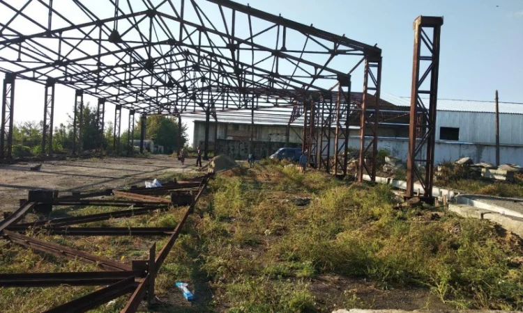 Ангар, ремонт зерносклада, реконструкция ангара. Замена кровли на складе - фото № 2