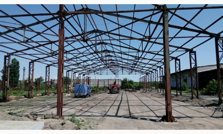 Ангар, ремонт зерносклада, реконструкция ангара. Замена кровли на складе - фото № 3