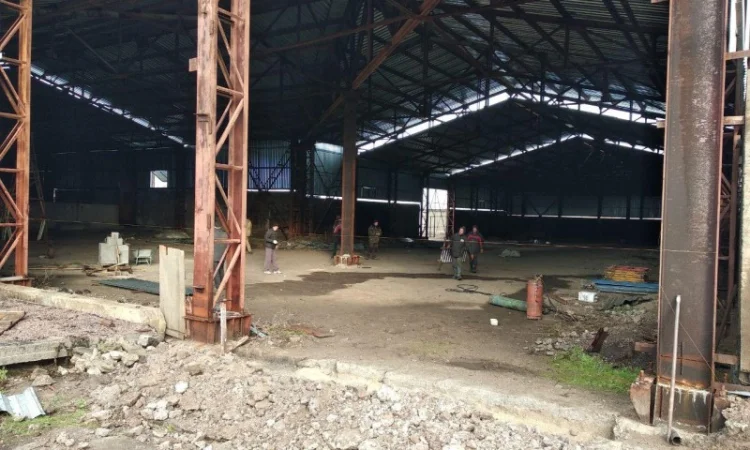 Ангар, ремонт зерносклада, реконструкция ангара. Замена кровли на складе - фото № 5