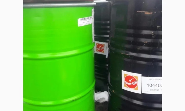 Бочка под мед, металлическая пищевая бочка, цилиндрические бочки, черные, 200л, б/у - фото № 2