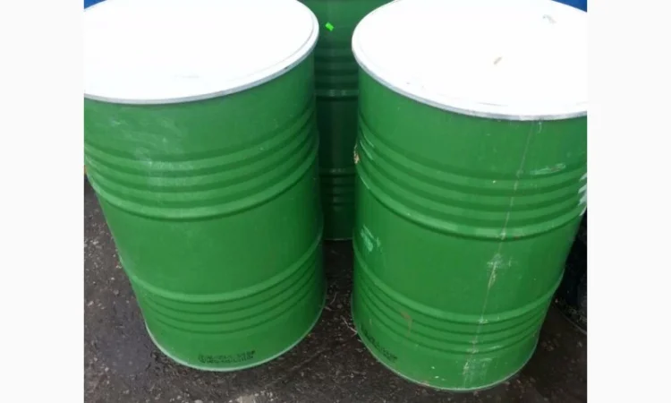 Металлическая бочка, пищевая, под мед, 200л, б/у, с пищевым покрытием - фото № 1