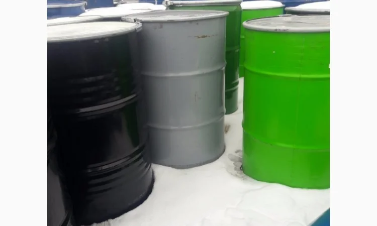 Металлическая бочка, пищевая, под мед, 200л, б/у, с пищевым покрытием - фото № 3