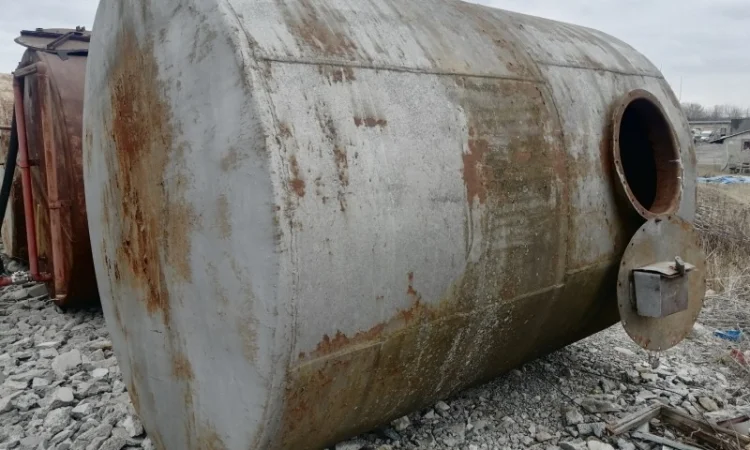 Емкость металлическая 10 м3, резервуар для гсм, бочка для воды, бак - фото № 1