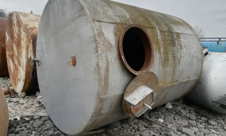 Емкость металлическая 10 м3, резервуар для гсм, бочка для воды, бак - фото № 2