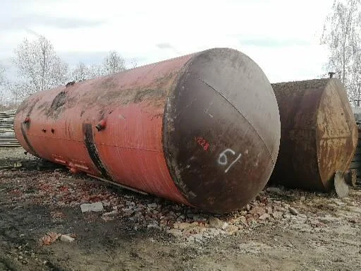 Емкость металлическая 10 м3, резервуар для гсм, бочка для воды, бак - фото № 3