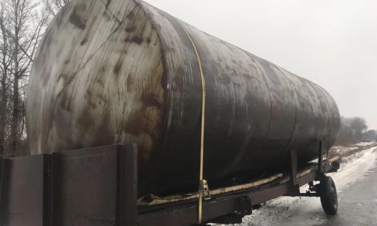 Емкость металлическая 10 м3, резервуар для гсм, бочка для воды, бак - фото № 6