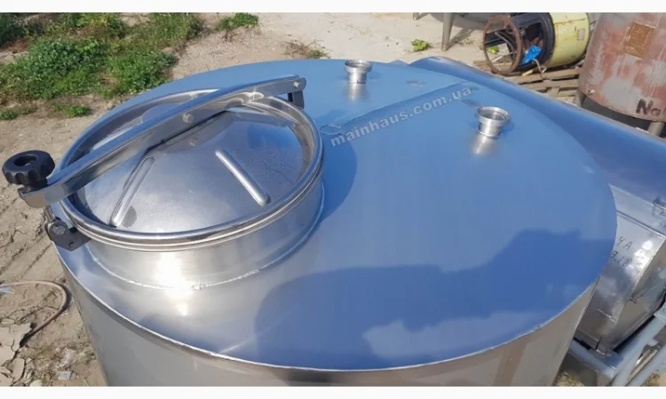 Нержавеющая емкость 1 куб. м. aisi-304 вертикальная новая - фото № 6