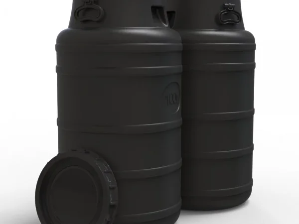 Пластиковый технический бидон на 100 л - фото № 1