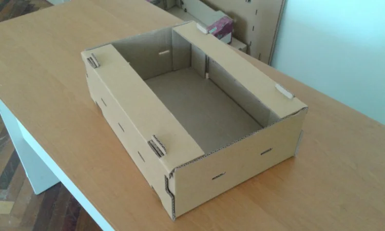 Картонная евро тара для помидора, огурцов, пекинской капусты, яблок - фото № 1