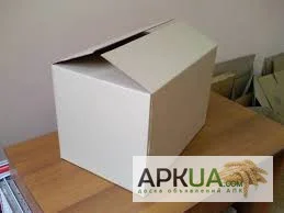 Картонная евротра под орех грецкий на 10 кг Белый.Бурый - фото № 1