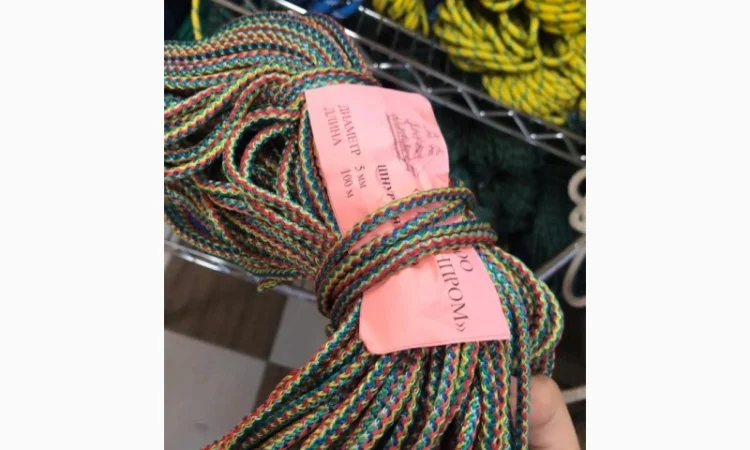 Вязаный шнур. Диаметр: 6мм-100м - фото № 4