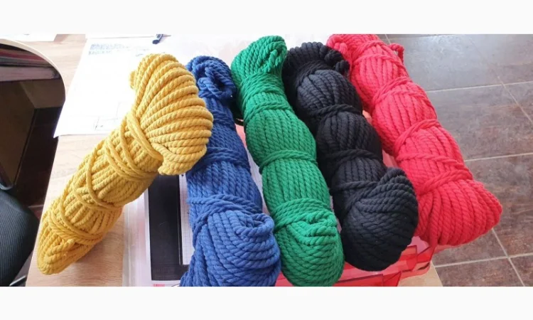 Канат хлопчатобумажный (х/б). Диаметр 8мм -50м - фото № 7