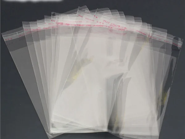 Прозрачные пакеты с липкой лентой и клапаном – полипропиленовые БОПП - фото № 1