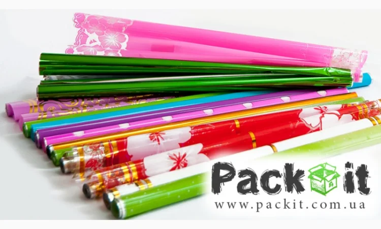 Пленка для цветов с рисунком и подарков - фото № 1