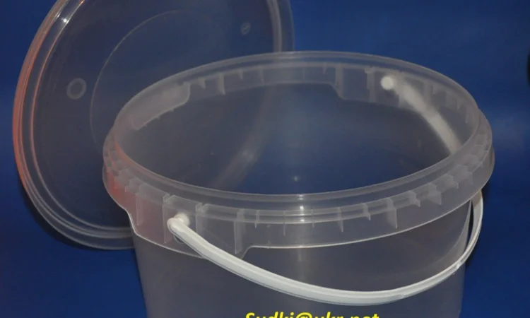 Пластиковое пищевое ведро 2,3л для хранения и транспортировки - фото № 1