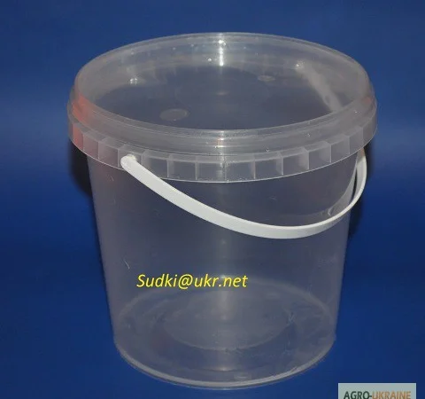 Ведро для меда 1 литр с герметичной крышкой - фото № 1