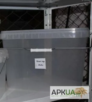 Пластиковое ведро прямоугольное 20 л с герметичной крышкой - фото № 1