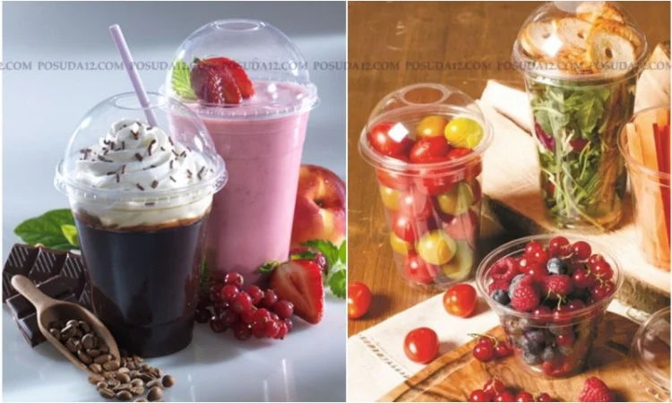 Купольні стакани з кришкою 200-500 мл для напоїв - фото № 7