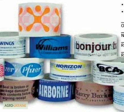 Клейкая упаковочная лента скотч с логотип - фото № 1
